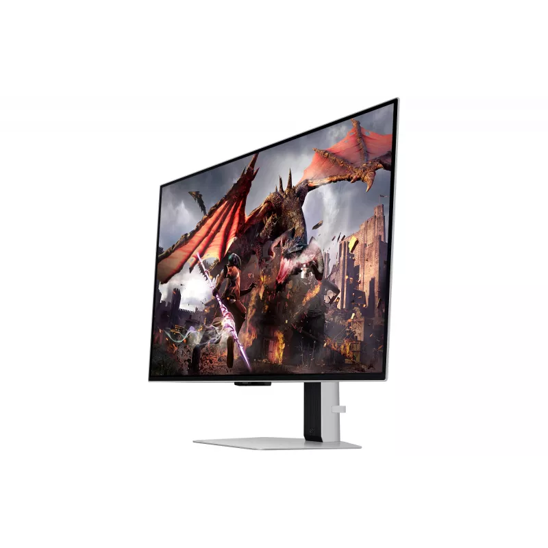 Samsung G80SD kompiuterio monitorius 81,3 cm (32 col.) 3840 x 2160 pikselių 4K Ultra HD OLED sidabrinis