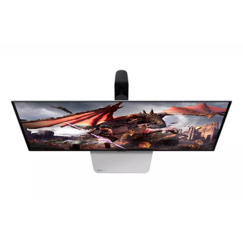 Samsung G80SD kompiuterio monitorius 81,3 cm (32 col.) 3840 x 2160 pikselių 4K Ultra HD OLED sidabrinis
