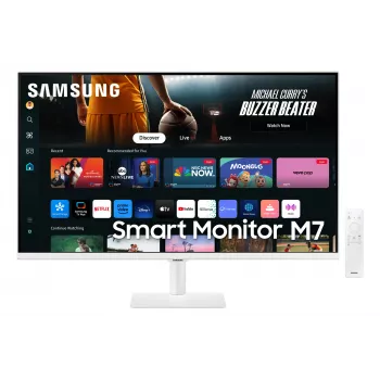 Samsung M70D kompiuterio monitorius 81,3 cm (32 col.) 3840 x 2160 pikselių 4K Ultra HD LED baltas