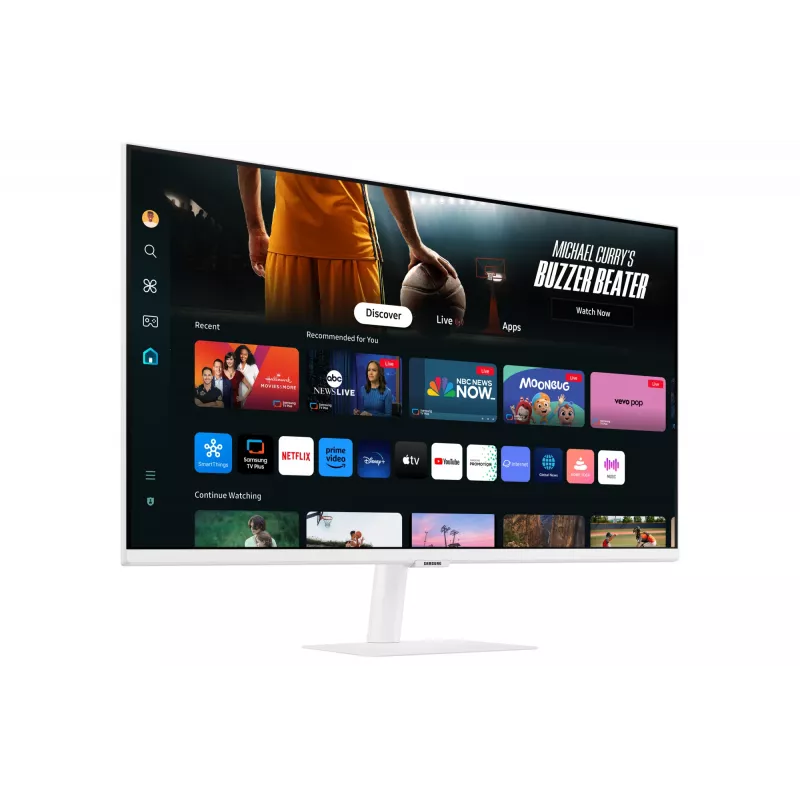 Samsung M70D kompiuterio monitorius 81,3 cm (32 col.) 3840 x 2160 pikselių 4K Ultra HD LED baltas