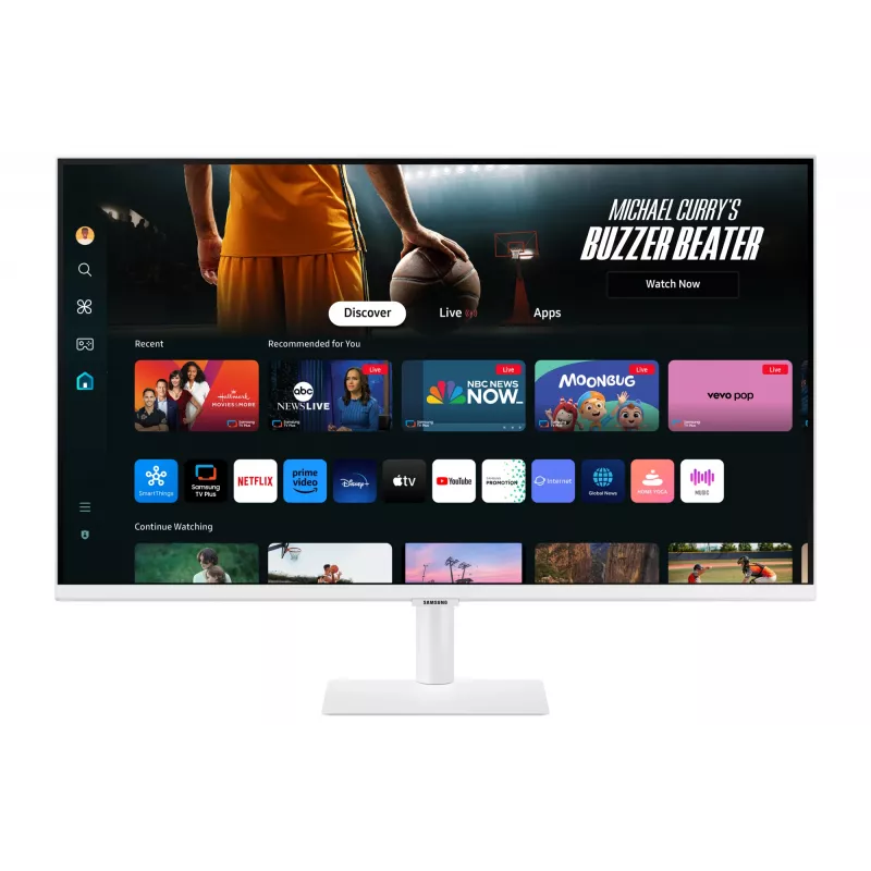 Samsung M70D kompiuterio monitorius 81,3 cm (32 col.) 3840 x 2160 pikselių 4K Ultra HD LED baltas