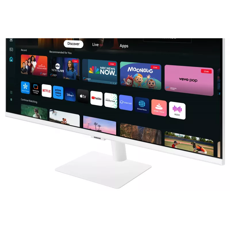 Samsung M70D kompiuterio monitorius 81,3 cm (32 col.) 3840 x 2160 pikselių 4K Ultra HD LED baltas