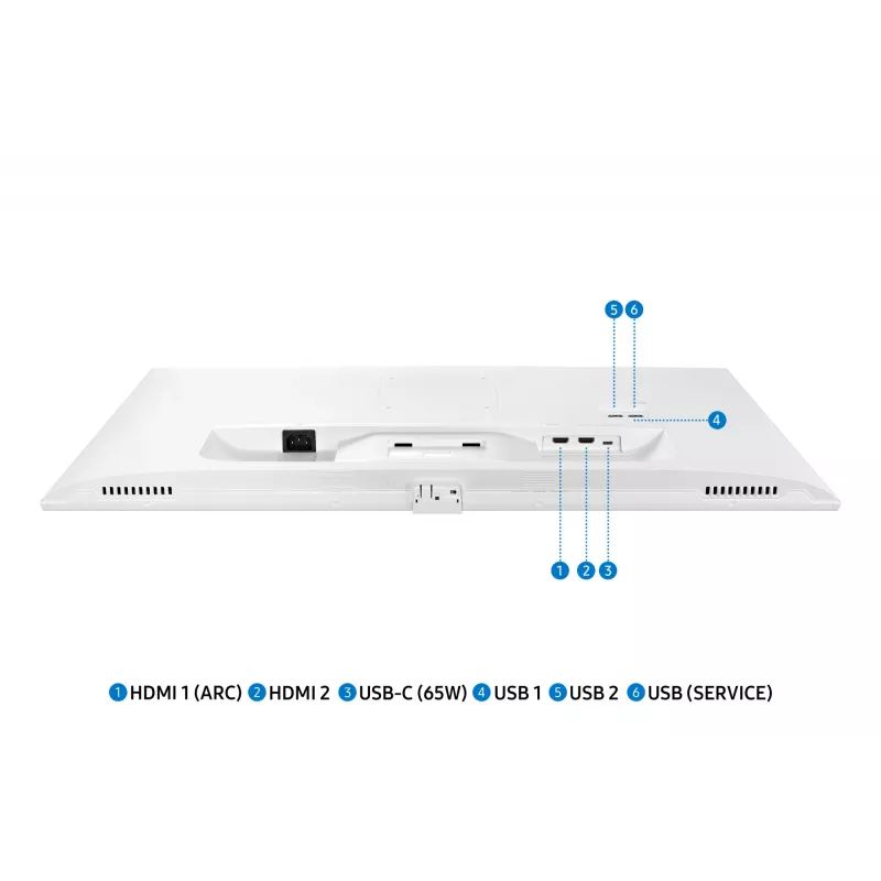 Samsung M70D kompiuterio monitorius 81,3 cm (32 col.) 3840 x 2160 pikselių 4K Ultra HD LED baltas