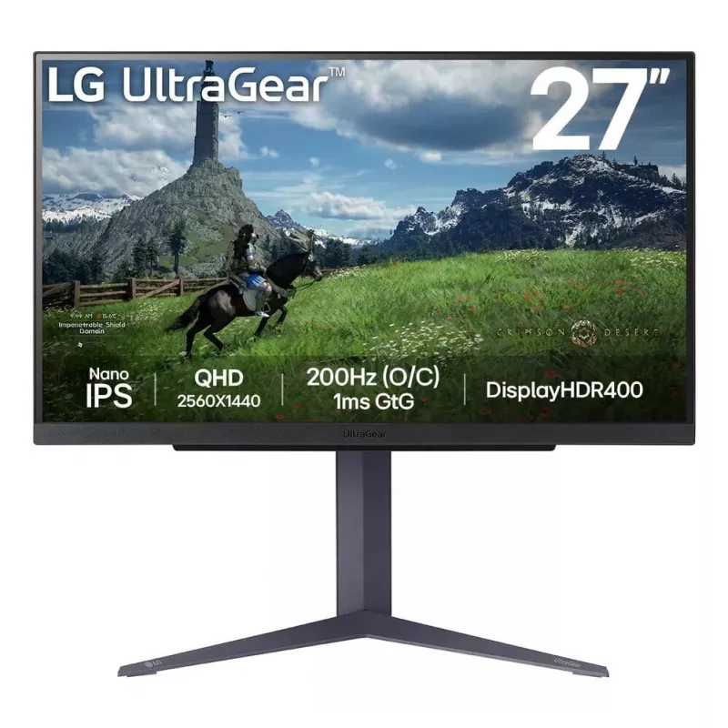LG 27GS85QX-B kompiuterio monitorius 68,6 cm (27 coliai) 2560 x 1440 pikselių Quad HD LCD juodas