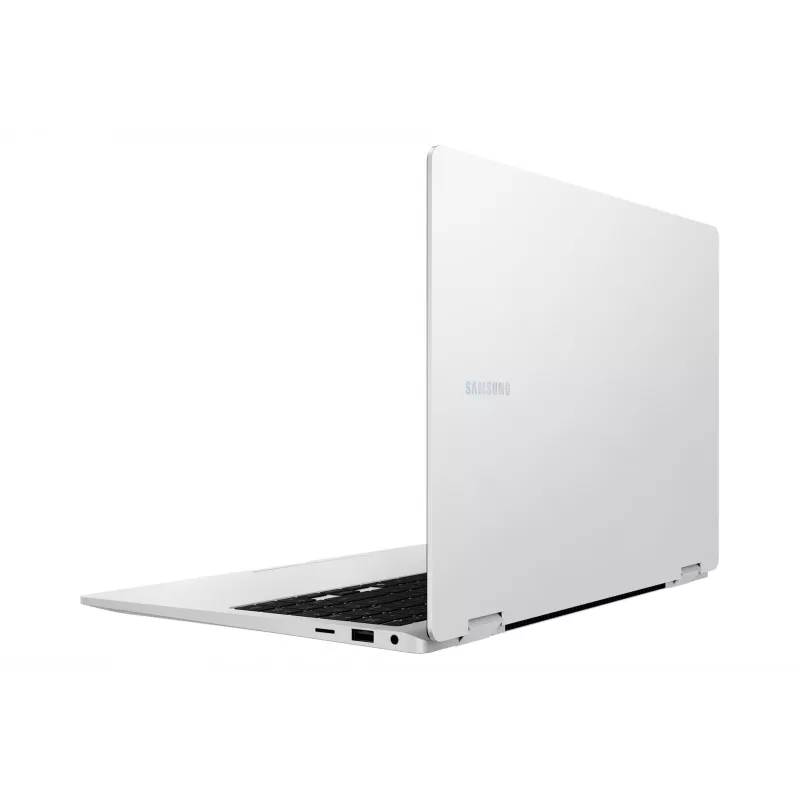 Samsung NP750QHAA-EXP Intel Core Ultra 7 256V Hybrid (2-in-1) 39.6 cm (15.6 colio) jutiklinis ekranas Full HD 16 GB LPDDR5x-SDRAM 512 GB SSD Wi-Fi 7 (802.11be) Windows 11 Home Sidabrinis