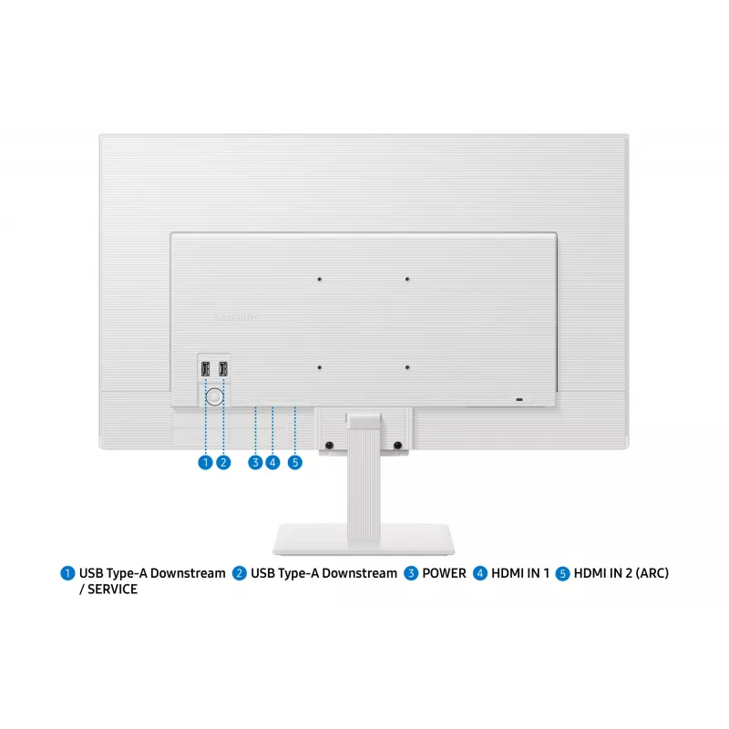 Samsung M5 M50F kompiuterio monitorius 68,6 cm (27 colių) 1920 x 1080 taškų Full HD LCD baltas