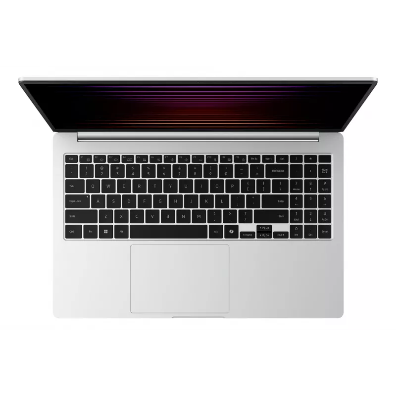 „Samsung Galaxy Book5 NP750XHDA-EXP“ nešiojamasis kompiuteris su „Intel Core Ultra 5 225U“, 39,6 cm (15,6 col.) „Full HD“, 16 GB LPDDR5x-SDRAM, 512 GB SSD, „Wi-Fi 6“ (802.11ax), „Windows 11 Home“, sidabrinis