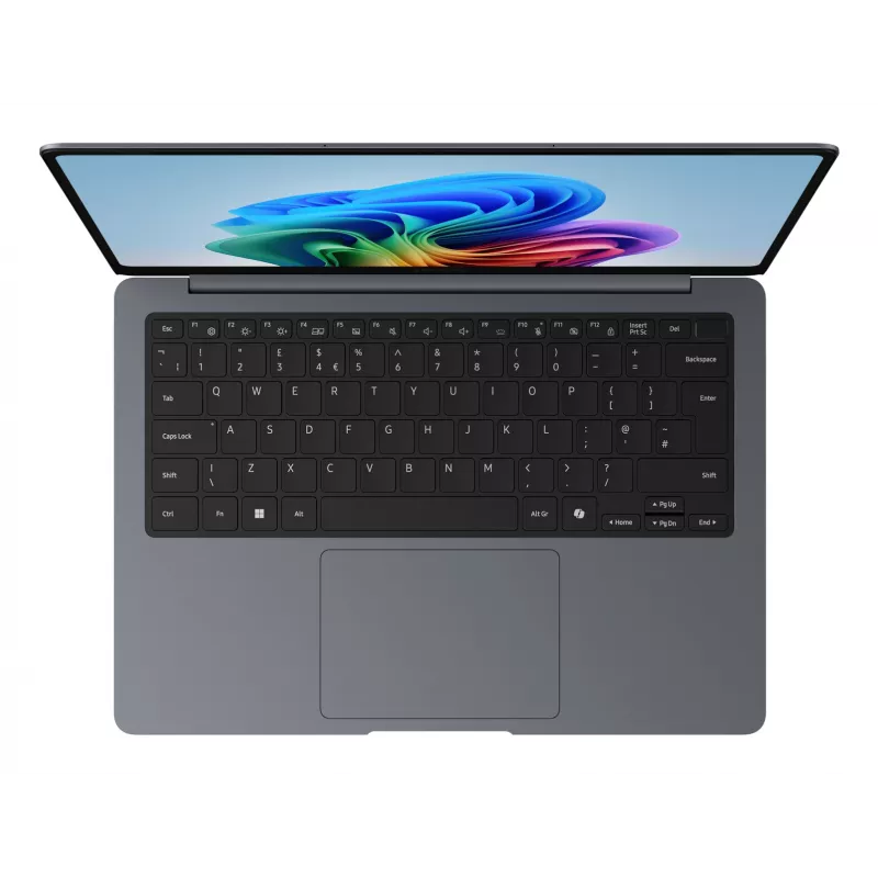 Samsung Galaxy Book6 Pro Copilot+ PC Intel Core Ultra 7 356H nešiojamasis kompiuteris 35,6 cm (14 colių) jutiklinis ekranas WQXGA+ 32 GB LPDDR5x-SDRAM 512 GB SSD Wi-Fi 7 (802.11be) Windows 11 Pro Pilka