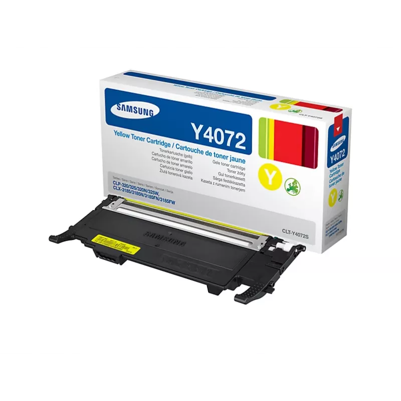 Samsung CLT-Y407S2 dažų kasetė 1 vnt. Originali Geltona