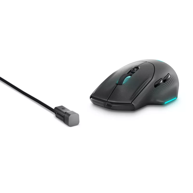 Alienware AW620M pelė Žaidimų Dešiniarankiams RF belaidė + USB Type-C Optinė 26000 DPI