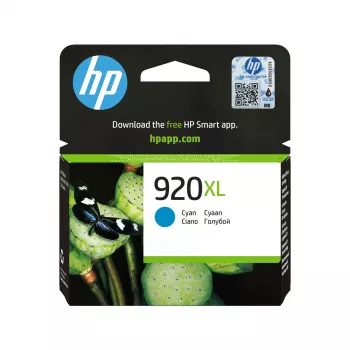 HP 920XL didelio našumo žydra Originali rašalo kasetė, žydra, 1 vnt., 700 puslapių