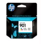HP 901 Originali trijų spalvų rašalo kasetė, standartinė išeiga, žydra, purpurinė, geltona, dažų pagrindo rašalas, 9 ml, 1 vnt., 360 puslapių