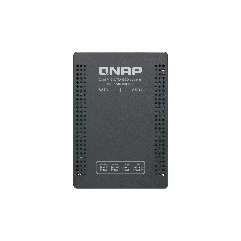 QNAP QDA-A2MAR saugojimo įrenginio korpusas SSD korpusas Juoda M.2
