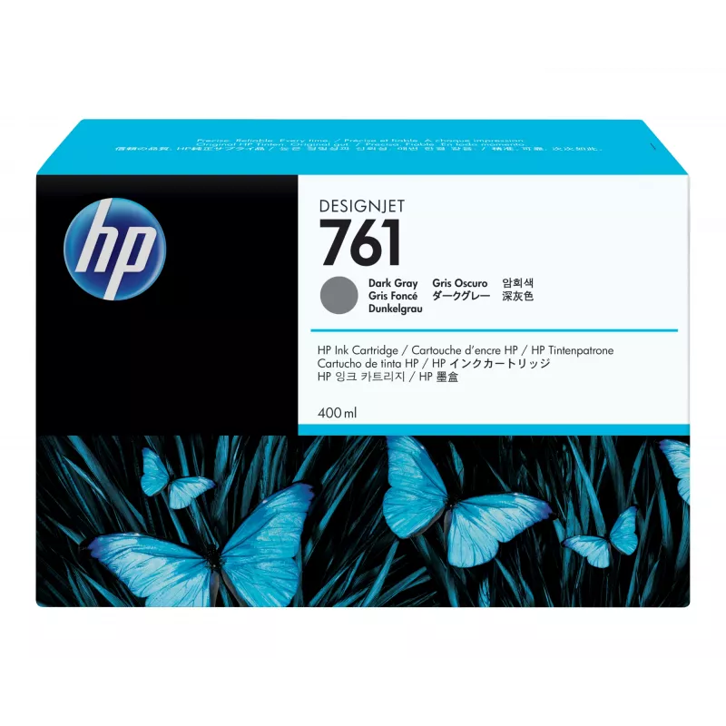 HP 761 rašalo kasetė 3 vnt. Originali Tamsiai pilka