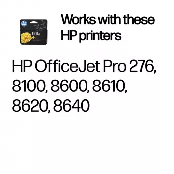 HP 951XL didelio našumo geltona Originali rašalo kasetė, geltona, 1 vnt., 1500 puslapių