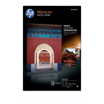 HP Premium Gloss 25 sht/A3+/330 x 483 mm (13 x 19 in) White