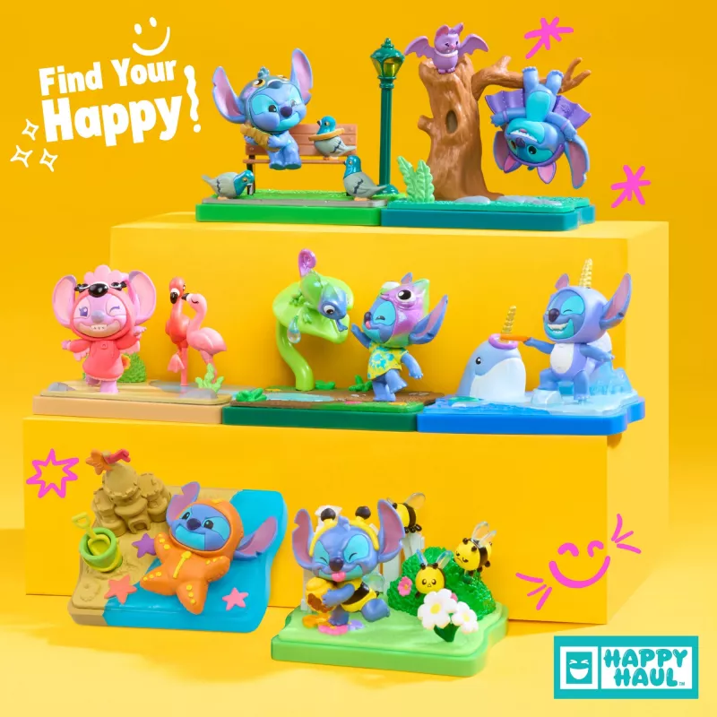 Just Play Happy Haul Stitch Goes Wild kolekcionuojamų figūrėlių paslaptingos dėžutės