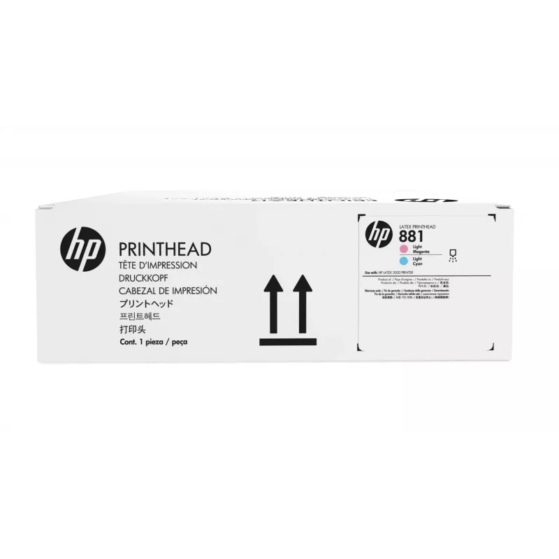 HP 881 Light Magenta/Light Žydra Latex Printhead