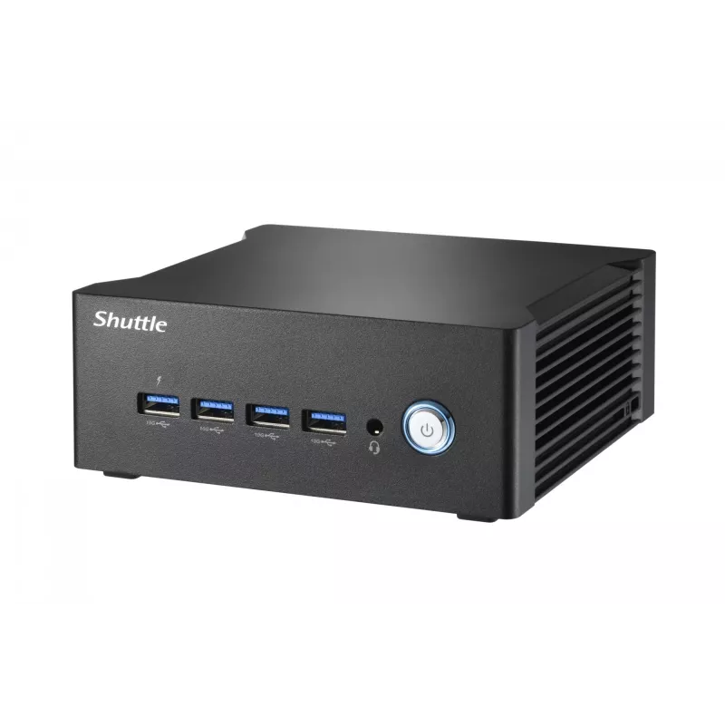 Shuttle Nano PC NT10H9, Intel Core Ultra 9 185H, Intel Arc grafika, 2xHDMI, 2xUSB 4.0 (DP), 2x2.5Gbit LAN, įsk. VESA 24/7 nuolatiniam darbui