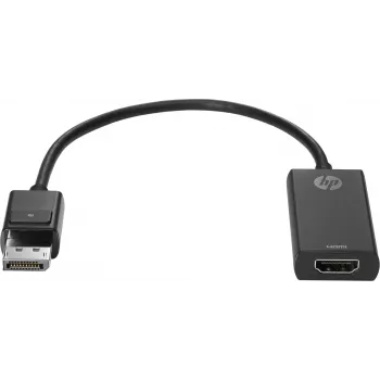 HP DisplayPort į HDMI 1.4 adapteris, DisplayPort, HDMI, juodas