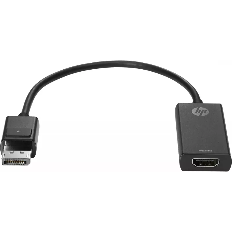 HP DisplayPort į HDMI 1.4 adapteris, DisplayPort, HDMI, juodas