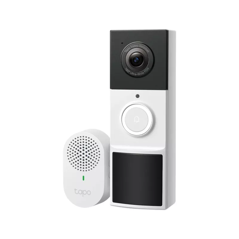 Vaizdo domofono sistema TP-Link Tapo D210 3 MP juoda balta