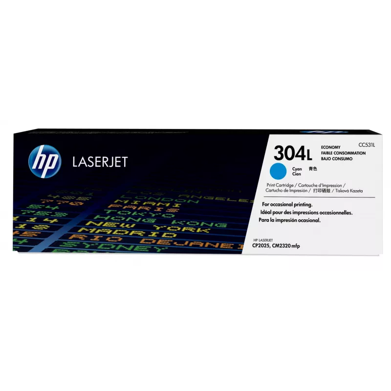HP 304L Economy Žydra Originali LaserJet CC531L tonerio kasetė 1 vnt.
