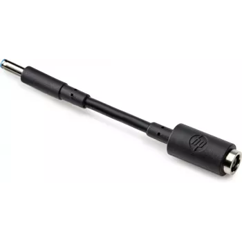 HP 7,4 mm į 4,5 DC adapteris, juodas, kištukas, lizdas, 90°, HP CO06XL, verslui