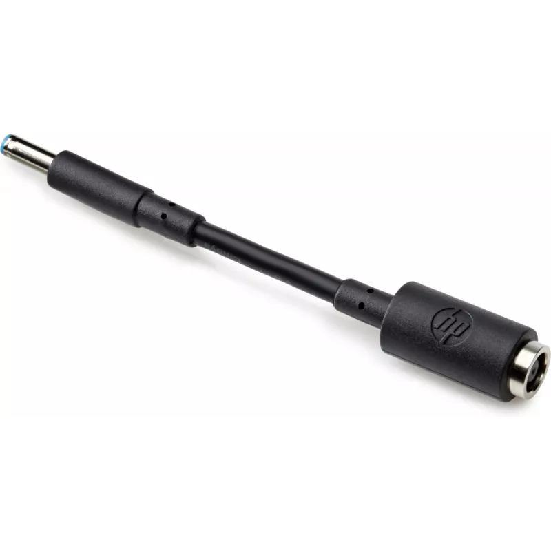 HP 7,4 mm į 4,5 DC adapteris, juodas, kištukas, lizdas, 90°, HP CO06XL, verslui