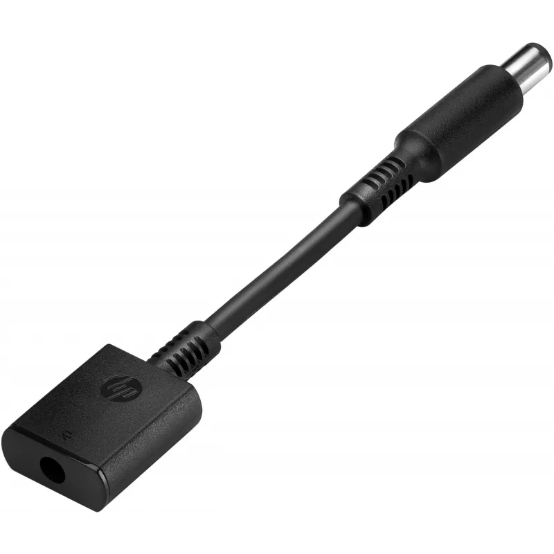 HP 7,4 mm į 4,5 DC adapteris, juodas, kištukas, lizdas, 90°, HP CO06XL, verslui