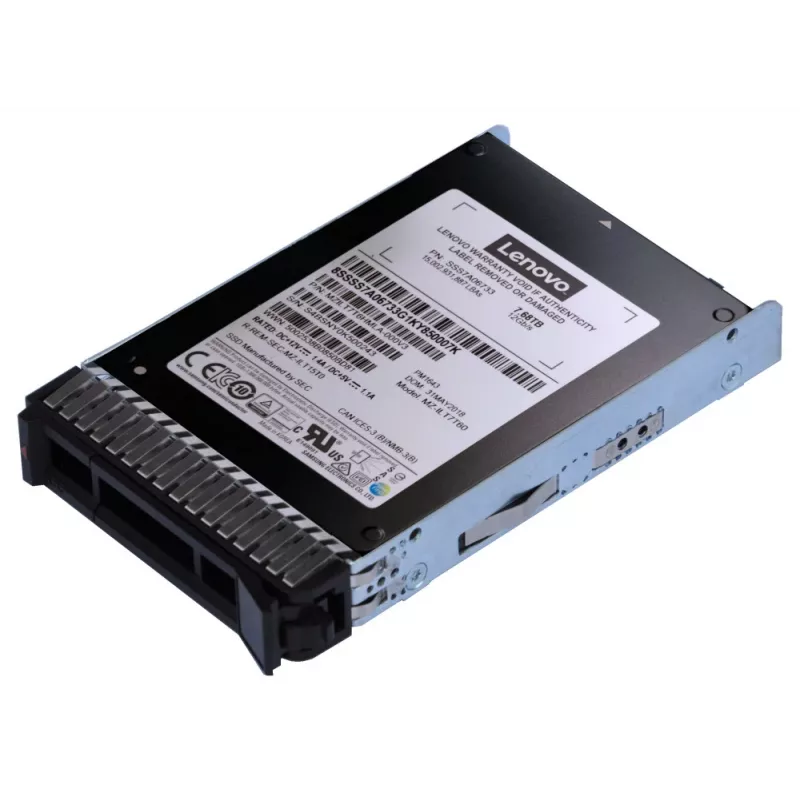 Lenovo 4XB7A17055 vidinis kietojo kūno diskas 7,68 TB 2,5 colio SAS V-NAND TLC
