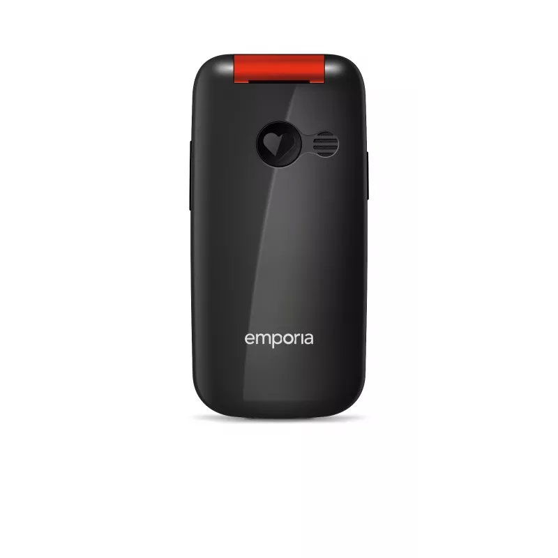 Emporia emporiaONE 6,1 cm (2,4 col) 80 g Juoda, Raudona Telefonas senjorams