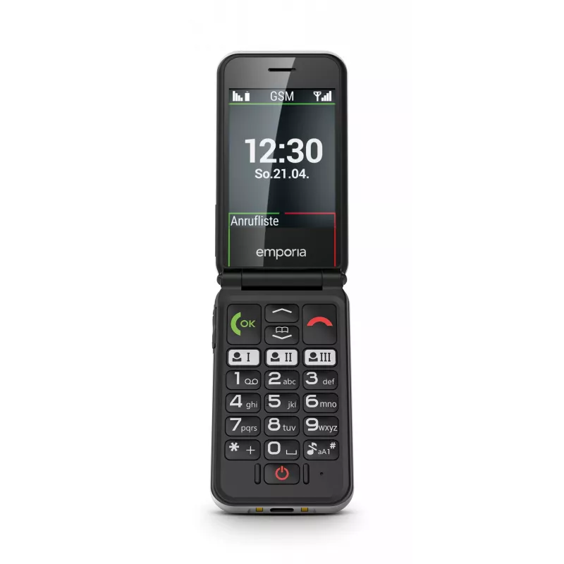 Emporia SIMPLICITYglam 7,11 cm (2,8 colio) 106 g baltas telefonas senjorams