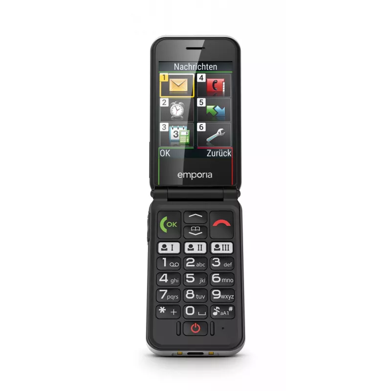 Emporia SIMPLICITYglam 7,11 cm (2,8 colio) 106 g baltas telefonas senjorams
