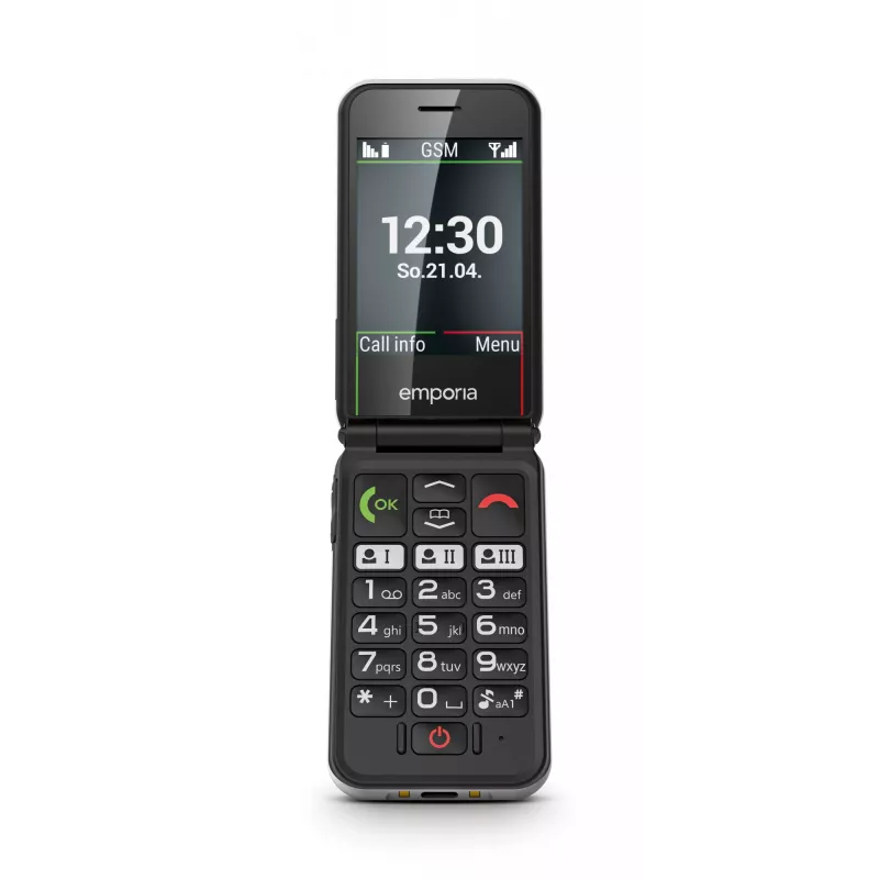 Emporia SIMPLICITYglam 7,11 cm (2,8 colio) 106 g baltas telefonas senjorams