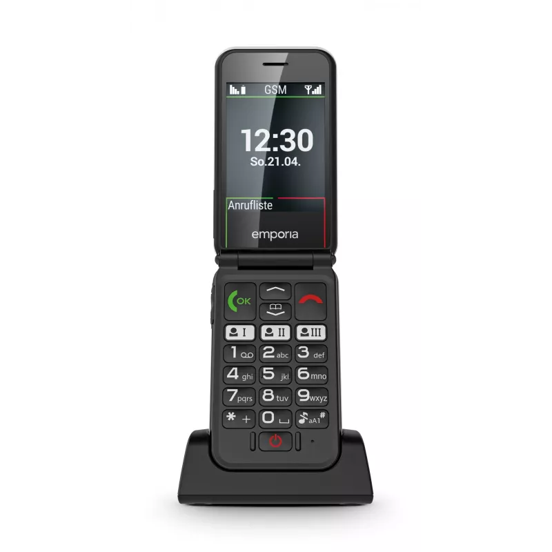 Emporia SIMPLICITYglam 7,11 cm (2,8 colio) 106 g baltas telefonas senjorams