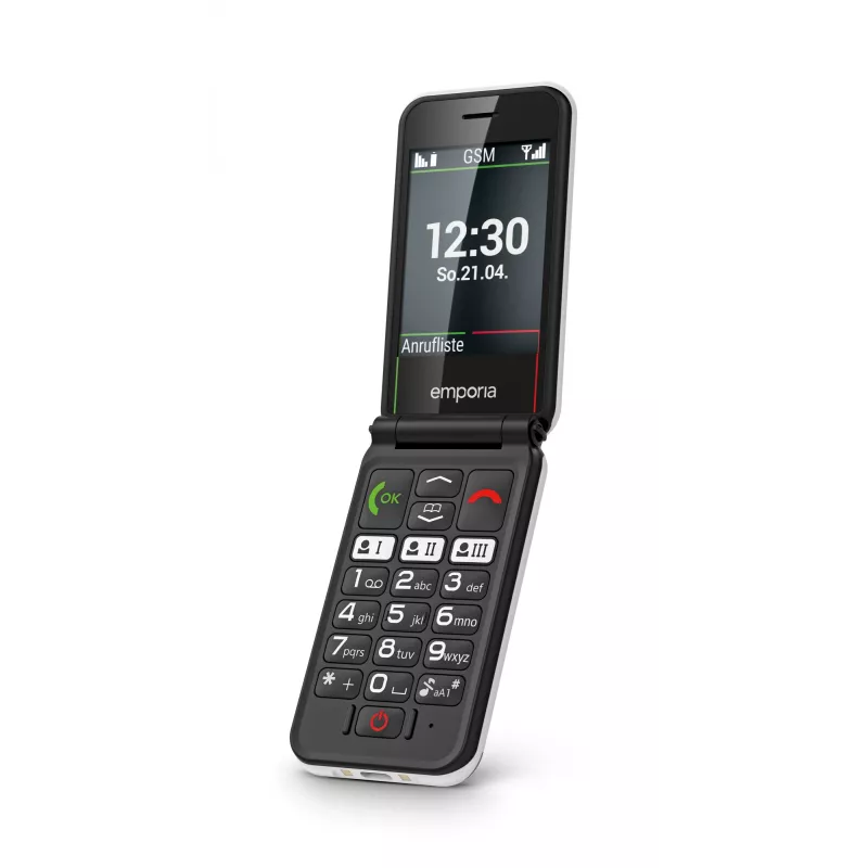 Emporia SIMPLICITYglam 7,11 cm (2,8 colio) 106 g baltas telefonas senjorams