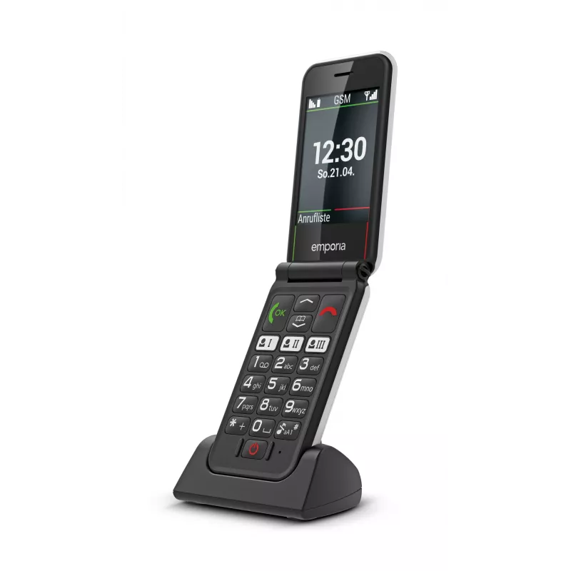 Emporia SIMPLICITYglam 7,11 cm (2,8 colio) 106 g baltas telefonas senjorams