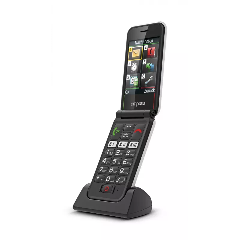 Emporia SIMPLICITYglam 7,11 cm (2,8 colio) 106 g baltas telefonas senjorams