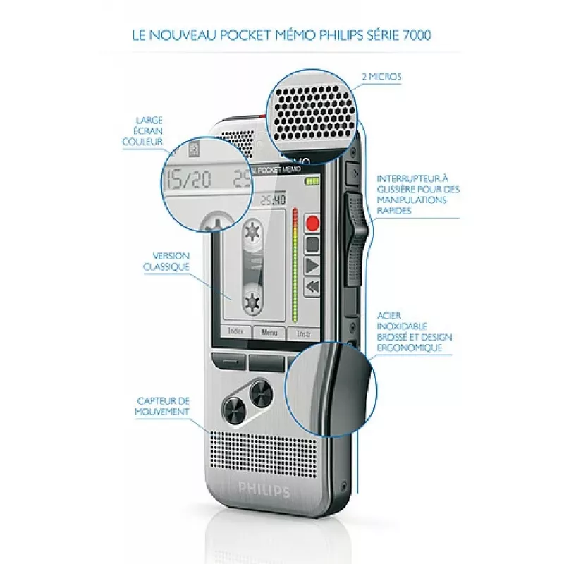 Philips DPM 7200 „Flash“ kortelė Nerūdijantis plienas