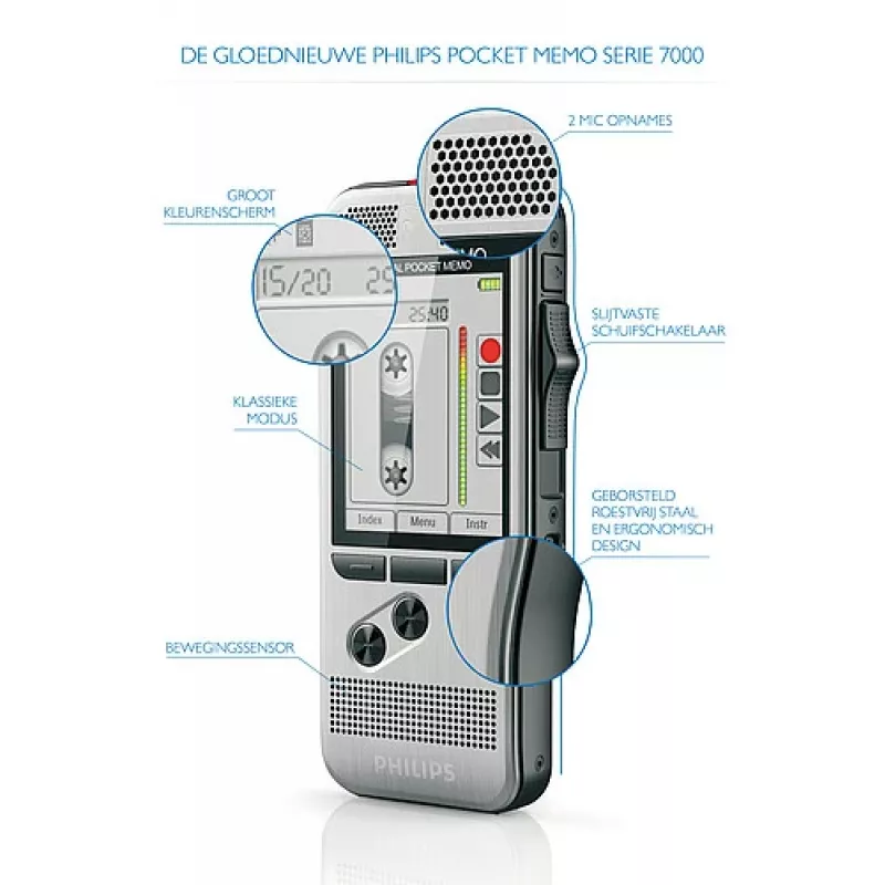 Philips DPM 7200 „Flash“ kortelė Nerūdijantis plienas