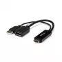StarTech.com HDMI į DisplayPort adapteris - 4K 30Hz, 3840 x 2160 pikselių, 1080p, 720p, 120 Hz, juodas, MegaChips - STDP2600, aktyvus vaizdo keitiklis