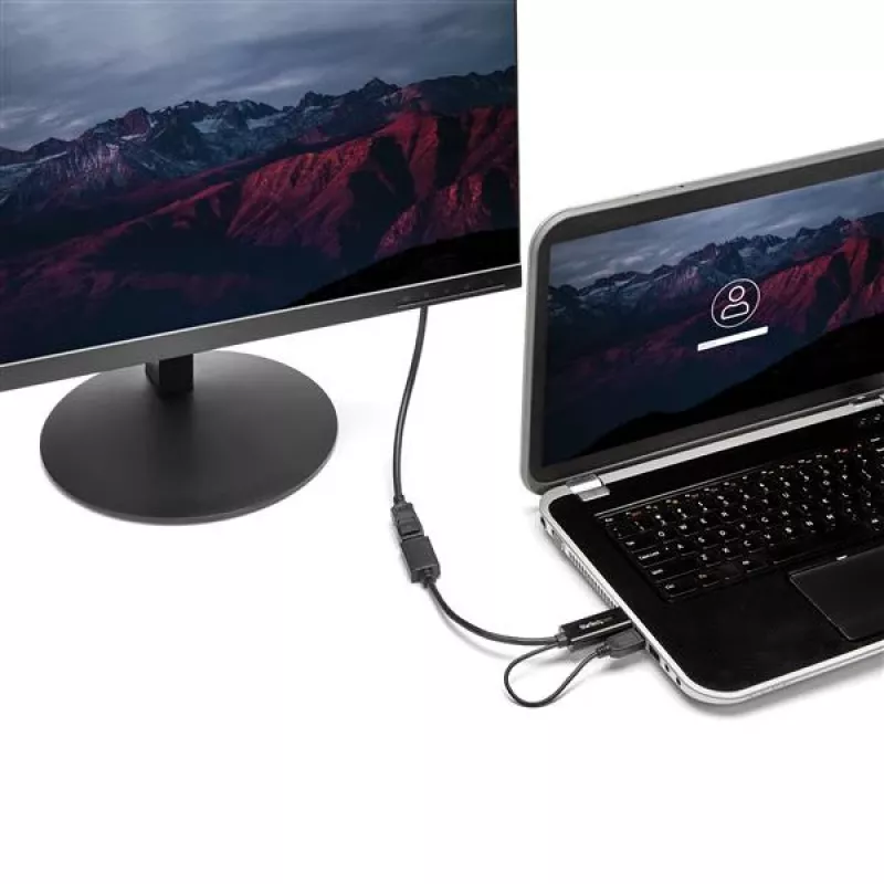 StarTech.com HDMI į DisplayPort adapteris - 4K 30Hz, 3840 x 2160 pikselių, 1080p, 720p, 120 Hz, juodas, MegaChips - STDP2600, aktyvus vaizdo keitiklis