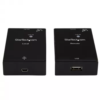 StarTech.com USB 2.0 ilgintuvas per Cat5e/Cat6 kabelį (RJ45) – iki 50 m (165 pėd.) – didelės spartos USB prievado ilgintuvo adapterio rinkinys – maitinamas – USB per Ethernet kabelio ilgintuvas – 480 Mbps – metalinis