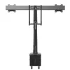 StarTech.com Ant stalo montuojama dviguba monitorių svirtis - ergonomiškas dvigubas monitorių VESA laikiklis 32 colių (17,6 lb) ekranams - skersinio rankena sinchronizuotam pilnam judesiui - aukščio reguliavimas - C spaustukas / grommet