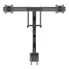StarTech.com Ant stalo montuojama dviguba monitorių svirtis - ergonomiškas dvigubas monitorių VESA laikiklis 32 colių (17,6 lb) ekranams - skersinio rankena sinchronizuotam pilnam judesiui - aukščio reguliavimas - C spaustukas / grommet