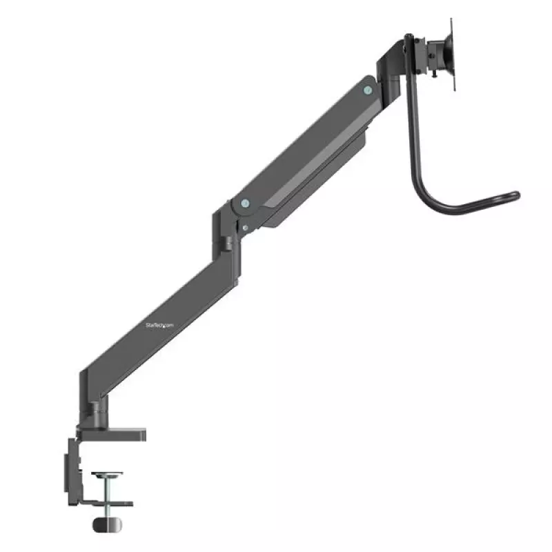 StarTech.com Ant stalo montuojama dviguba monitorių svirtis - ergonomiškas dvigubas monitorių VESA laikiklis 32 colių (17,6 lb) ekranams - skersinio rankena sinchronizuotam pilnam judesiui - aukščio reguliavimas - C spaustukas / grommet