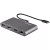 StarTech.com dviejų monitorių Thunderbolt Mini dokas, 4K 60Hz DisplayPort, nereikalaujanti tvarkyklių universalioji stotelė, skirta Windows ir Mac, Gigabit Ethernet, 1x USB-A (USB 5Gbps), 28 cm laidas