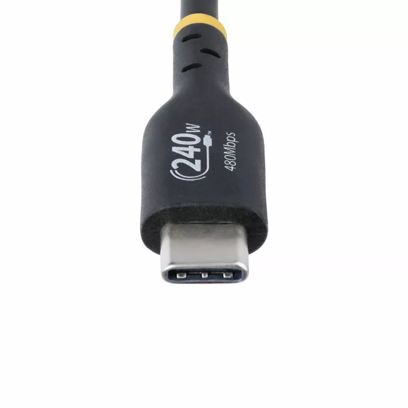 StarTech.com 3 m USB-C įkrovimo laidas, USB-IF sertifikuotas USB C laidas, 240 W PD EPR, USB 2.0 Type-C nešiojamojo kompiuterio įkrovimo laidas, USB-C duomenų perdavimo laidas, TPE apvalkalas, M/M