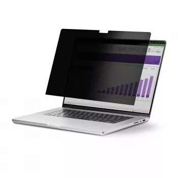 „StarTech.com“ 13,3 colio apverčiamas nešiojamojo kompiuterio privatumo ekranas, skirtas „MacBook Pro“, anti-akinimo ir mėlynos šviesos mažinimo privatumo filtras, ekrano apsauga su +/- 30° žiūrėjimo kampu